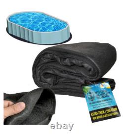 U. S. Pool Supply Ground Shield 18ft x 34ft Oval Heavy Duty Pool Liner Pad-NEW