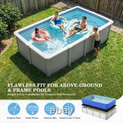 UIRWAY 12 x 20ft Rectangle Pool Liner Pad for Above Ground Pool, 2026 New 300