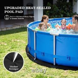UIRWAY 24FT Round Pool Liner Pad Above Ground, 2026 New Round-24ft, Black