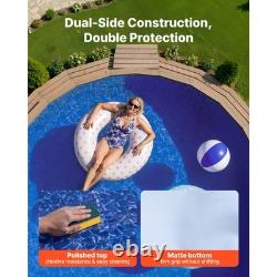 Uimoso 10ft Round Pool Liner Overlap 27.5in Wall Durable Vinyl Material