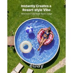 Uimoso 10ft Round Pool Liner Overlap 27.5in Wall Durable Vinyl Material