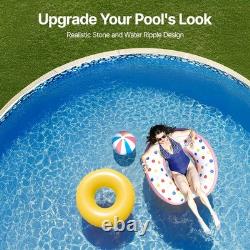 Uimoso 18ft Round Overlap Pool Liner, 54in Wall Height, Long-Lasting Design Uimoso 18ft Round Overlap Pool Liner, 54in Wall Height, Long-Lasting Design