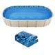 Uimoso 18x33ft Oval Overlap Pool Liner, Fits 54in Wall, Long-Lasting Design