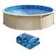 Uimoso 24ft Round Overlap Pool Liner for 54in Wall Height, Sturdy Design