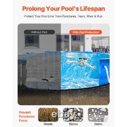 Uimoso 24ft Round Pool Liner Pad for Above Ground Pools Prevents Punctures Pool