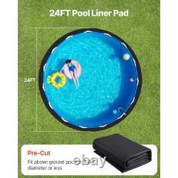 Uimoso 24ft Round Pool Liner Pad for Above Ground Pools Prevents Punctures Pool