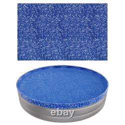 Uimoso 8ft Round Pool Liner Overlap 27.5in Wall Height Durable Vinyl Material