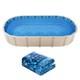 Uimoso Oval Pool Liner 12x24ft Duobead Style Pool Liner 52in Wall Height Durable