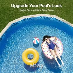 Uimoso Oval Pool Liner 12x24ft Duobead Style Pool Liner 52in Wall Height Durable