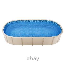Uimoso Oval Pool Liner 15x30ft Duobead Style Pool Liner 52in Wall Height Durable