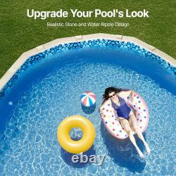 Uimoso Oval Pool Liner for 12x24ft/15x30ft/18x33ft Pools Overlap Style 54in Wall