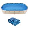 Uimoso Unibead Oval Pool Liner for 12x24/15x30/18x33ft Pools 52 inch Wall Height