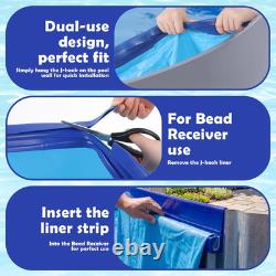 Unibead 18Ft round Pool Liner for above Ground Steel Wall Pools above Ground Poo