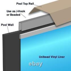 Unibead 27' Round 52 in. Depth Riverstone Above Ground Pool Liner, 25 Mil