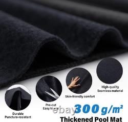 Upgrade Thicken 21Ft round Pool Liner Pad for above Ground Pool, 300G/? Seamless
