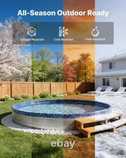 VEVOR 10ft Round Pool Liner Overlap 27.5in Wall Heavy Gauge Vinyl Crystal