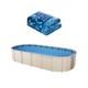 VEVOR 12 x 24 ft Oval Pool Liner, Overlap Style Above Ground Pool Liners, 48-to-54