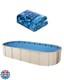 VEVOR 12 x 24 ft Oval Pool Liner, Unibead Above Ground Pool Liners, 52in Wall