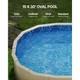 VEVOR 15 x 30 ft Oval Pool Liner, Unibead Above Ground Pool Liners, 52in Wall He