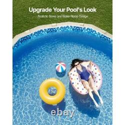 VEVOR 15 x 30 ft Oval Pool Liner, Unibead Above Ground Pool Liners, 52in Wall He