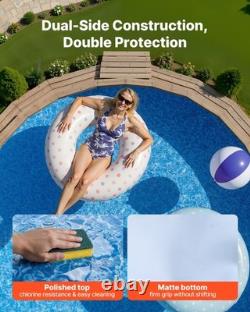 VEVOR 15ft Round Pool Liner Overlap 54in Wall Premium Vinyl Boulder Swirl