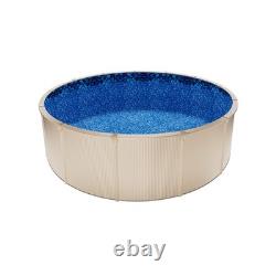 VEVOR 15ft Round Pool Liner Overlap 54in Wall Premium Vinyl Boulder Swirl