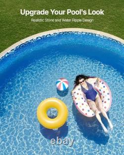 VEVOR 24ft Round Above Ground Pool Liner, Overlap Pool Liners, Standard Gauge