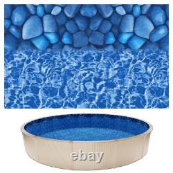 VEVOR 27ft Round Pool Liner UniBead 52in Wall Premium Vinyl Boulder Swirl