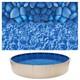 VEVOR 27ft Round Pool Liner UniBead 52in Wall Premium Vinyl Boulder Swirl