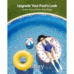 VEVOR 8-ft Round Above Ground Pool Liner, Overlap Pool Liners, Standard Gauge
