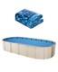 VEVOR Oval Pool Liner 12x24ft Duobead Style Pool Liner 52in Wall Height Durable