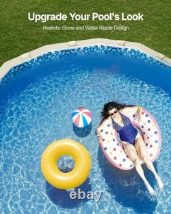 VEVOR Oval Pool Liner 12x24ft Duobead Style Pool Liner 52in Wall Height Durable