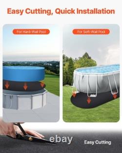 VEVOR Oval Pool Liner Pad, 15 x 30 ft Pool Liner Pad for Above Ground Swimming P