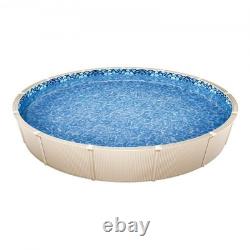 VEVOR Pool Liner, 33ft Round Pool Liner, Uinbead Style, Durable Vinyl Pool Liner