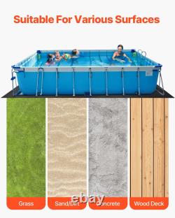 VEVOR Rectangle Pool Liner Pad, 16 x 32 ft Pool Liner Pad for Above Ground Swimm