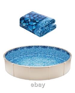 VEVOR Round Pool Liner 21ft Duobead Style Pool Liner 52in Wall Height Durable