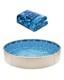 VEVOR Round Pool Liner 24ft Overlap Style Pool Liner 54in Wall Height Durable
