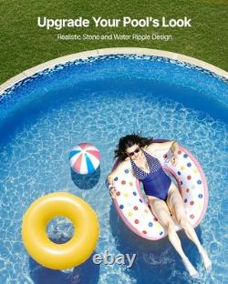 VEVOR Round Pool Liner 8ft Overlap Style Pool Liner 54in Wall Height Durable VEVOR Round Pool Liner 8ft Overlap Style Pool Liner 54in Wall Height Durable