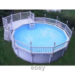 VINYL WORKS OF CANADA Above Ground Swimming Pool Resin Deck Kit Taupe 5 x