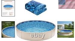 Versatile 8ft Round Above Ground Pool Liner Cushioned Comfort & Protection
