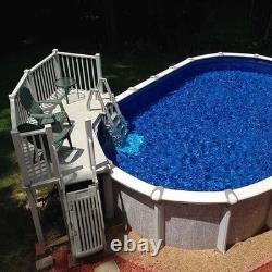 Vinyl Works Of Canada Above Ground Swimming Pool Resin Deck Kit Taupe 5 x 13.5