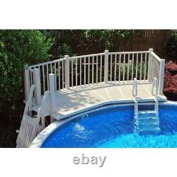 Vinyl Works Of Canada Above Ground Swimming Pool Resin Deck Kit Taupe 5 x 13.5