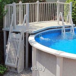 Vinyl Works Of Canada Above Ground Swimming Pool Resin Deck Kit Taupe 5 x 13.5