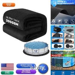 WLLEYAY 12 FT 300G/M² Thickened Liner Pad for Round Above Ground Pools