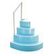 Wedding Cake Above Ground Pool Step with Decks Blue- Liner Pad Included