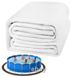 White Pool Liner Pad, Seamless Above Ground Pool Liner, 280G/M² Pre-Cut 24FT