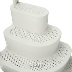 White Wedding Cake Above Ground Pool Step With Liner Pad
