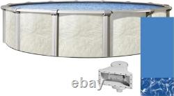 Wilbar 24Ft Round Fallston Above-Ground Pool 52 H Swirl Bottom Overlap Liner