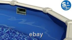 Wilbar 24Ft Round Fallston Above-Ground Pool 52 H Swirl Bottom Overlap Liner