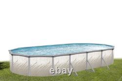 Wilbar Pretium Esprit 15ft x 30ft Oval Above Ground Pool Liner Ladder & Filter